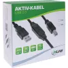 Cabo ativo USB 2.0 InLine, USB-A macho para USB-B macho, 7,5 m