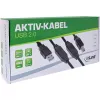 InLine 34513A cabo USB 2.0 ativo, ficha USB-A macho para USB-B macho, 20 m, 480 Mbit/s