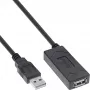 Extensão ativa USB 2.0 InLine USB-A macho/fêmea 5 m 0,48 Gbit/s