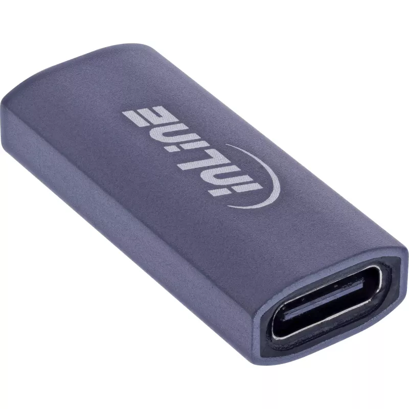 Adaptador USB-C InLine 35900E cinzento conector 1 USB-C conector 2 USB-C
