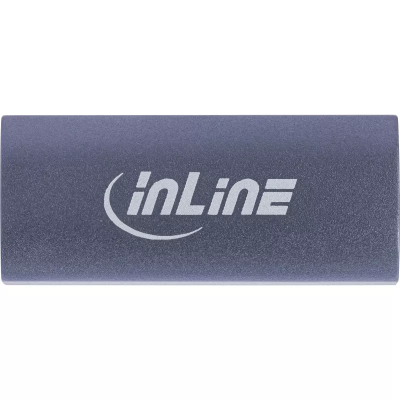 Adaptador USB-C InLine 35900E cinzento conector 1 USB-C conector 2 USB-C