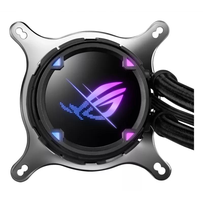 Refrigeração líquida tudo-em-um para CPU ASUS ROG Strix LC II 240 — ventoinha de 120 mm, fluxo de ar de 137,5 m³/h, preto