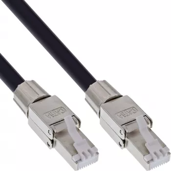 Tambor de cabo de rede InLine IP67 Outdoor PUR, Cat.6A S/FTP, 50 m
