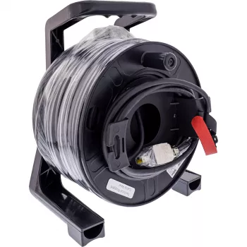 Tambor de cabo de rede InLine Harting Cat.6A RJ-45 50 m preto