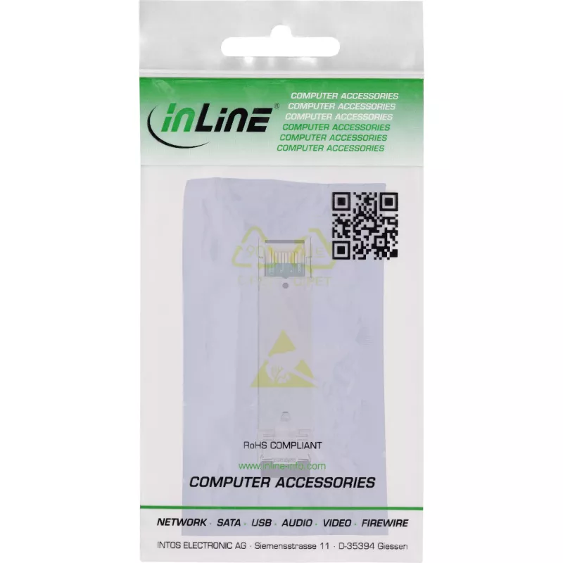 Módulo SFP InLine Fiber LX 1310nm monomodo com conectores fêmea LC, 10 km, 1,25Gb/s
