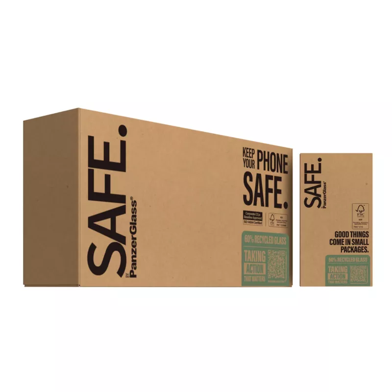 PanzerGlass SAFE. by ® protetor de ecrã de privacidade iPhone 16 | 15 | Ultra-Wide Fit | BULK