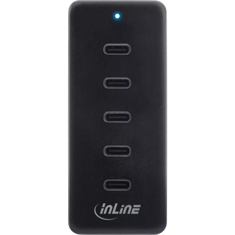 Carregador universal de interior InLine USB-C extensão 5 portas 100W
