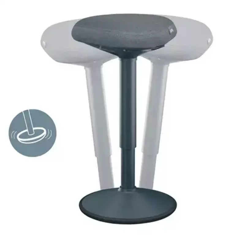 Cadeira de escritório Leitz 65450089 assento acolchoado cinzento estrutura de plástico