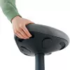 Cadeira de escritório Leitz 65450089 assento acolchoado cinzento estrutura de plástico