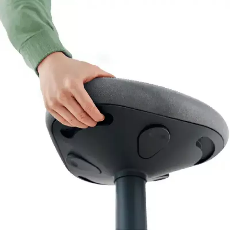 Cadeira de escritório Leitz 65450089 assento acolchoado cinzento estrutura de plástico