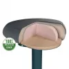 Cadeira de escritório Leitz 65450089 assento acolchoado cinzento estrutura de plástico