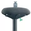 Cadeira de escritório Leitz 65450089 assento acolchoado cinzento estrutura de plástico