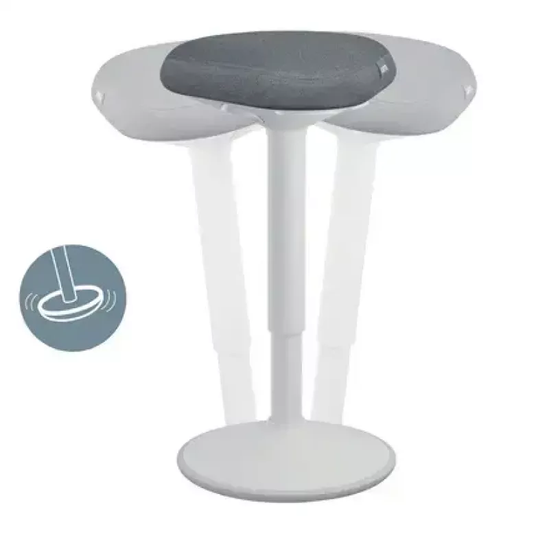 Cadeira de escritório Leitz 65450085 assento acolchoado cinzento estrutura de plástico