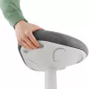 Cadeira de escritório Leitz 65450085 assento acolchoado cinzento estrutura de plástico