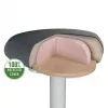 Cadeira de escritório Leitz 65450085 assento acolchoado cinzento estrutura de plástico