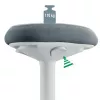 Cadeira de escritório Leitz 65450085 assento acolchoado cinzento estrutura de plástico