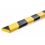 Fita plana de plástico Durable S10 1000mm preto amarelo 40mm