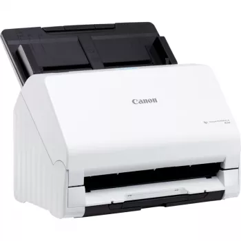 Digitalizador de documentos de secretária Canon imageFORMULA R30 sem driver, 216 x 356 mm, 600 x 600 DPI, ADF + alimentação de folhas individuais, branco, CIS, RGB LED