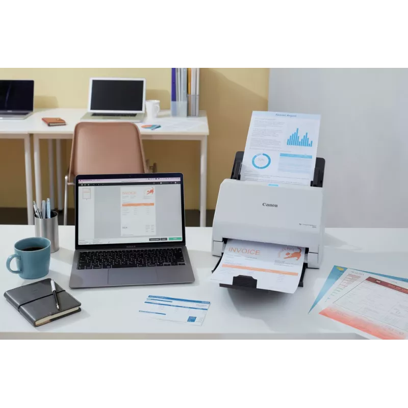 Canon imageFORMULA R30 6051C003 scanner de documentos, CIS, frente e verso, A4, 600 dpi, 25 ppm, ADF de 60 folhas, USB 2.0, sem controladores