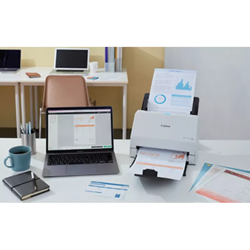 Canon imageFORMULA R30 6051C003 scanner de documentos, CIS, frente e verso, A4, 600 dpi, 25 ppm, ADF de 60 folhas, USB 2.0, sem controladores