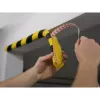 Durable C25R produto de poliuretano preto amarelo arredondado 1000 mm