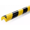 Durable C25R produto de poliuretano preto amarelo arredondado 1000 mm