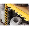 Durable C25R produto de poliuretano preto amarelo arredondado 1000 mm