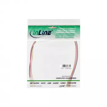 Extensão de cabo para ventoinha InLine 3-Pin Molex ficha/conector fêmea comprimento 2 m