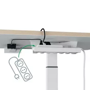 Tampo de secretária Leitz 65340001 quadrado alumínio cinzento escuro 600x800x650mm