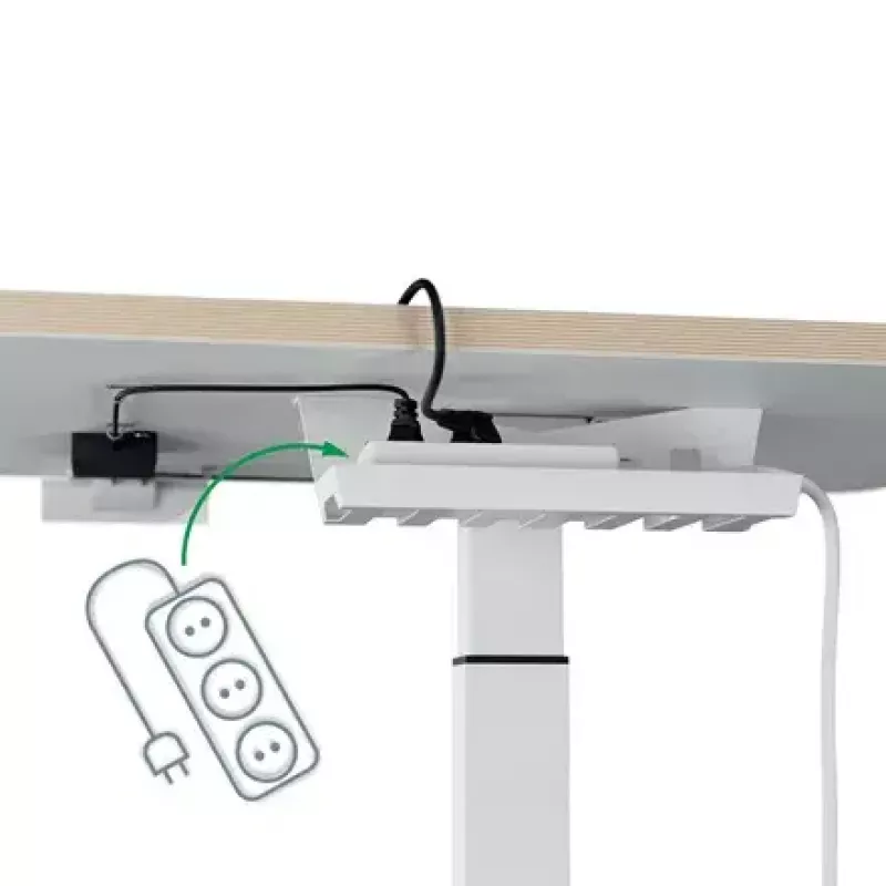 Tampo de secretária Leitz 65340001 quadrado alumínio cinzento escuro 600x800x650mm