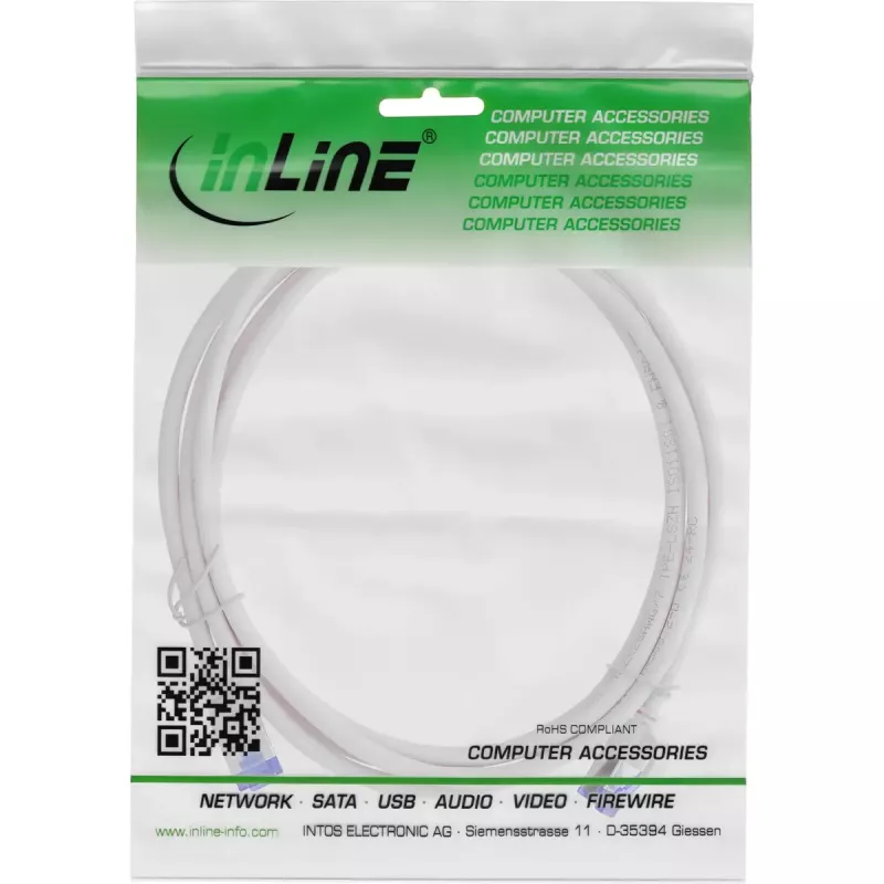InLine 74930 cabo de rede cinzento 30 m Cat6a S/FTP (S-STP)