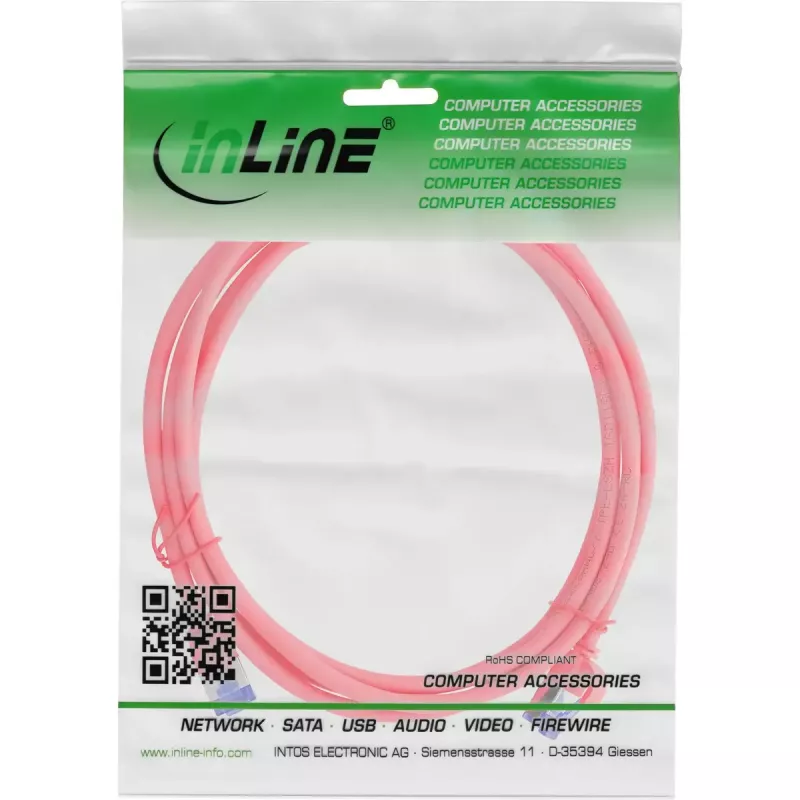 InLine 74902R cabo de rede vermelho 2 m Cat6a S/FTP (S-STP)