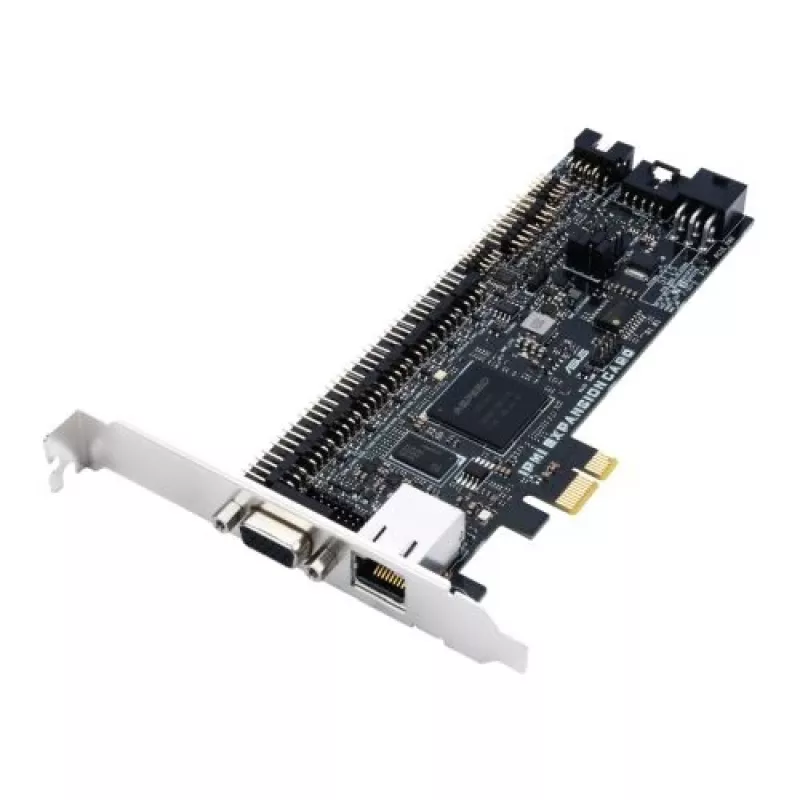 Placa de expansão ASUS IPMI EXPANSION CARD‑SI PCIe com RJ‑45 e VGA, preto/prateado