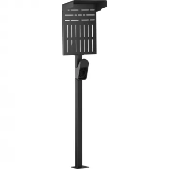 Suporte InLine 59989C acessório para carregadores de veículos elétricos aço preto 400x200x1667mm