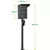 Suporte InLine 59989C acessório para carregadores de veículos elétricos aço preto 400x200x1667mm