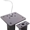 Suporte InLine 59989C acessório para carregadores de veículos elétricos aço preto 400x200x1667mm