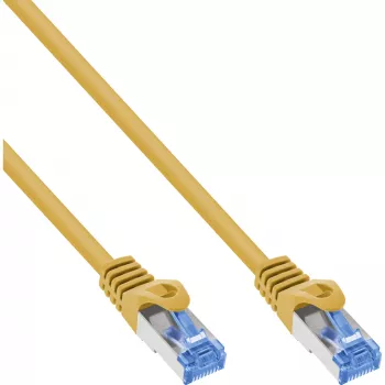 Cabo de rede InLine 72601Y amarelo 1 m Cat6a S/FTP (S-STP)