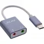 Conversor de áudio InLine 33051F USB Type-C cinzento 42x30x12mm