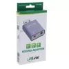 Adaptador de áudio InLine 33051E USB Type-A cinzento 42mm x 30mm x 12mm