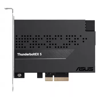 Placa de interface ASUS ThunderboltEX 5 — PCIe 4.0, Intel JHL9580, Mini DisplayPort, USB 2.0, 120 Gbit/s