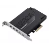 Placa de interface ASUS ThunderboltEX 5 — PCIe 4.0, Intel JHL9580, Mini DisplayPort, USB 2.0, 120 Gbit/s