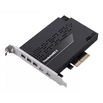 Placa de interface ASUS ThunderboltEX 5 — PCIe 4.0, Intel JHL9580, Mini DisplayPort, USB 2.0, 120 Gbit/s