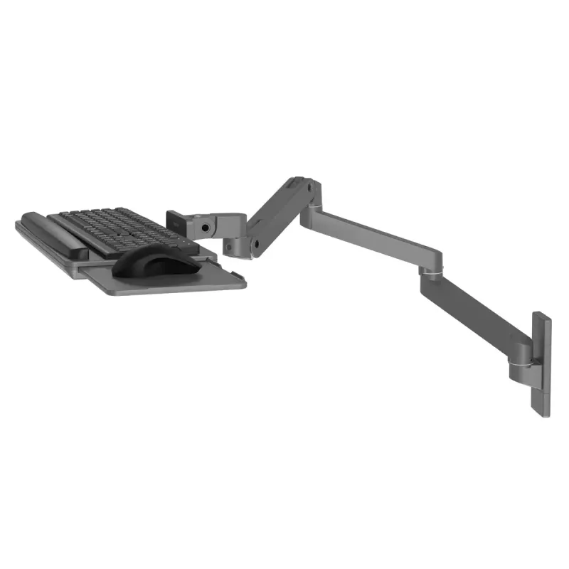 Suporte de teclado Ergotron LX Pro braço de teclado de parede cinzento-escuro peso máximo 2,3 kg