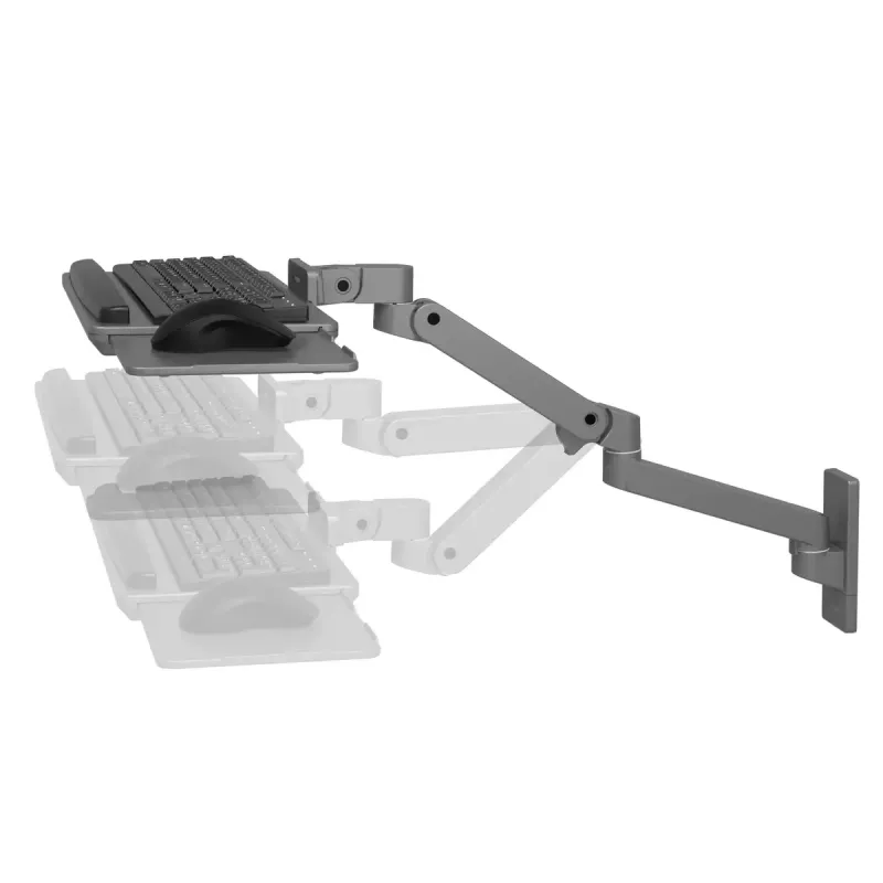 Suporte de teclado Ergotron LX Pro braço de teclado de parede cinzento-escuro peso máximo 2,3 kg