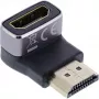 Adaptador HDMI InLine 17991F HDMI A preto cinzento dourado
