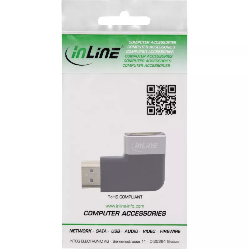 Adaptador HDMI InLine 17991E preto cinzento dourado