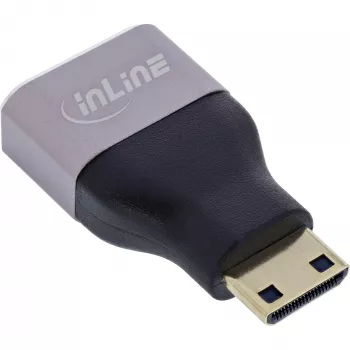 Adaptador de cabo InLine 17991C HDMI A Mini HDMI C preto, cinzento