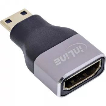 Adaptador de cabo InLine 17991C HDMI A Mini HDMI C preto, cinzento