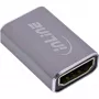 Adaptador HDMI InLine 17991A cinzento com banho de ouro