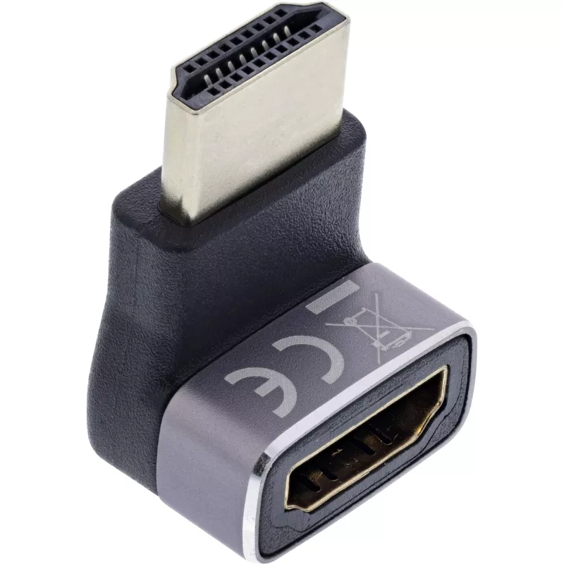 Adaptador HDMI InLine 17991G preto cinzento dourado